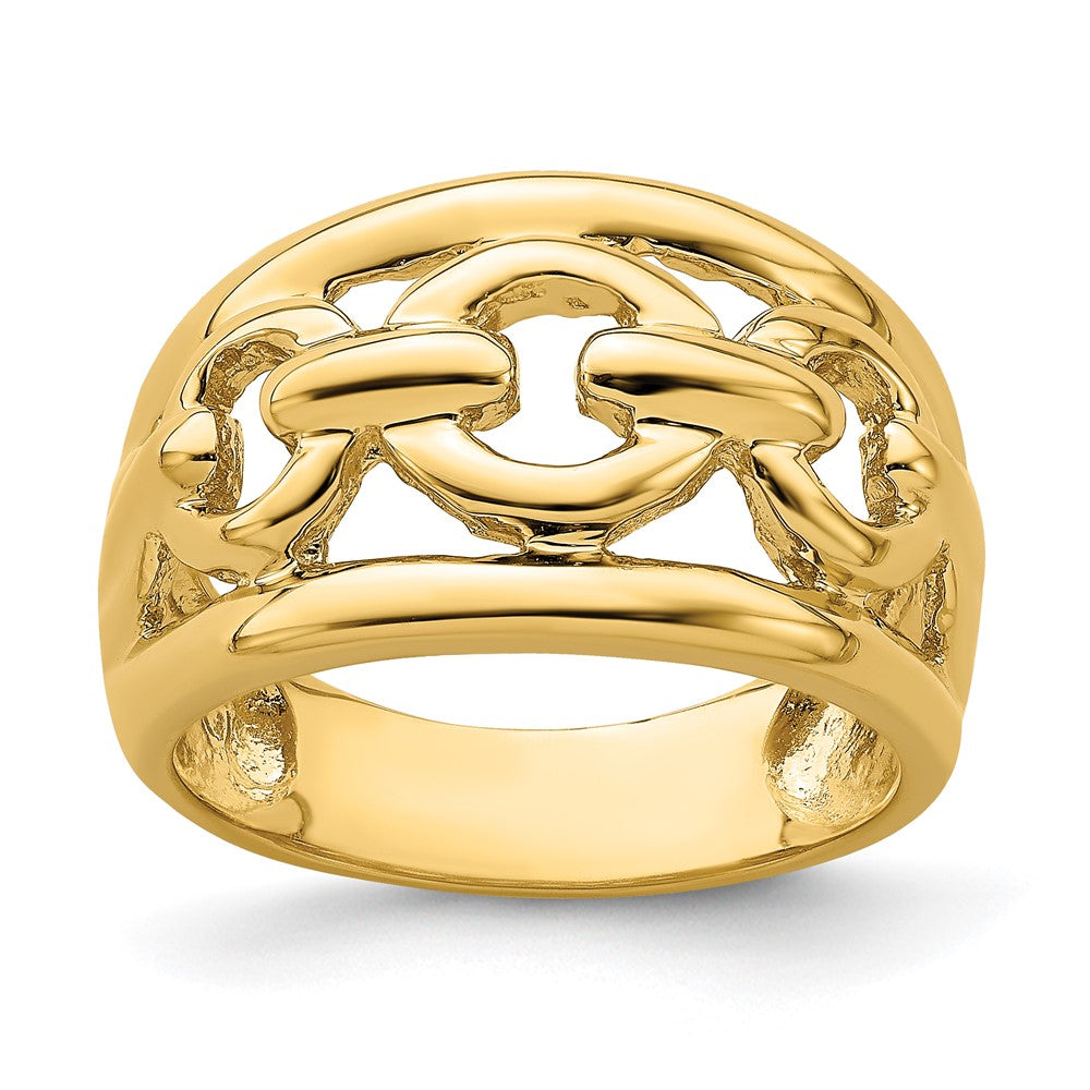 Polished Chain Design Inside Ring - WBC
