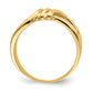 Polished Ribbed Twist Ring - WBC