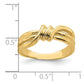 Polished Ribbed Twist Ring - WBC