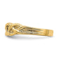 14K Gold Polished Braided Ring