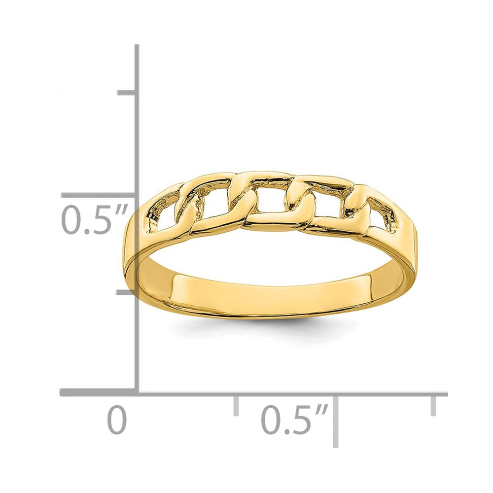 Polished Link Band Ring - WBC