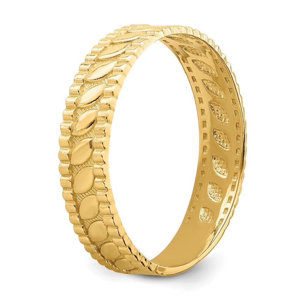 Leaf Engraved Thumb Ring () - WBC
