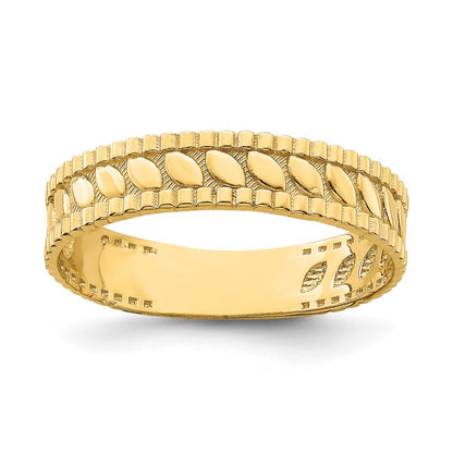 Leaf Engraved Thumb Ring () - WBC