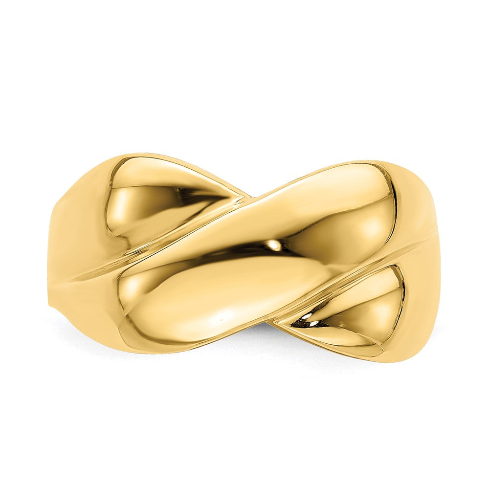 Polished X Dome Ring - WBC