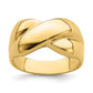 Polished X Dome Ring - WBC