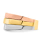 Tri-Color Contemporary Flat Top Band - WBC