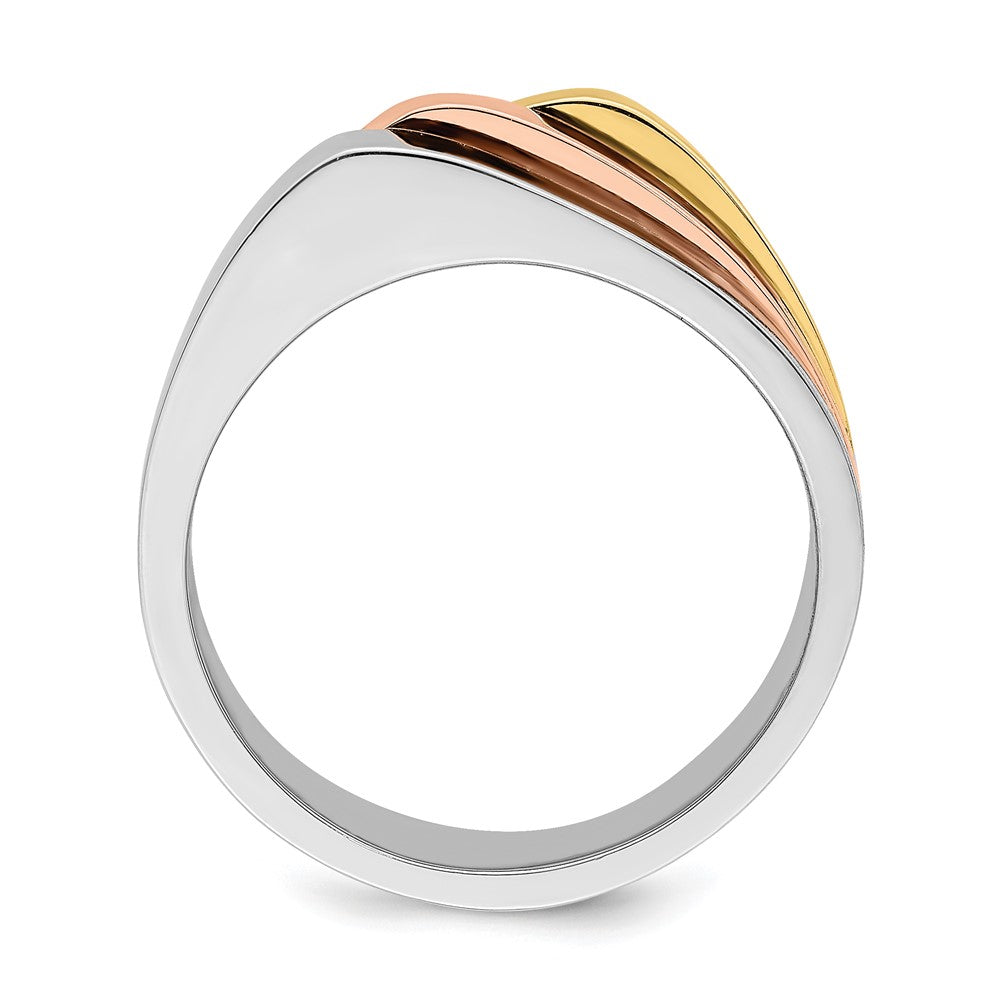 Tri-Color Triple Peaked Top Ring - WBC