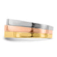 Tri-Color Triple Peaked Top Ring - WBC