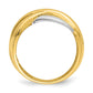 Two-tone Cross-Cross Design Ring - WBC