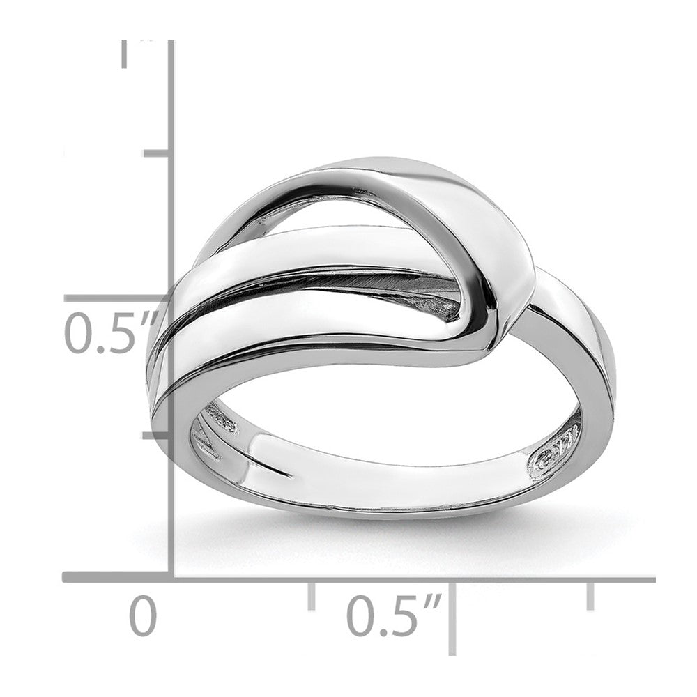 Polished with Folded Design Ring - WBC
