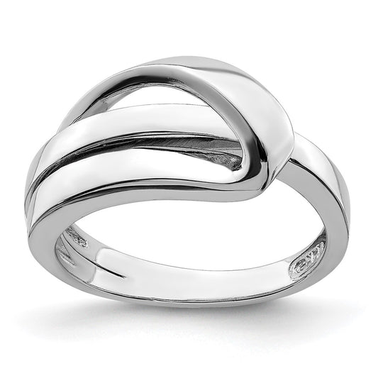 Polished with Folded Design Ring - WBC