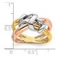 Tri-Color Polished Woven Band - WBC