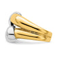 Two-Tone Polished Knot Dome Ring - WBC