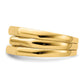 Polished Three Ridged Dome Ring - WBC