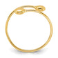 Polished Adjustable Fashion Bypass Ring - WBC