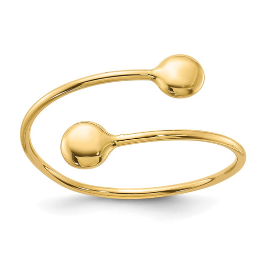 Polished Adjustable Fashion Bypass Ring - WBC