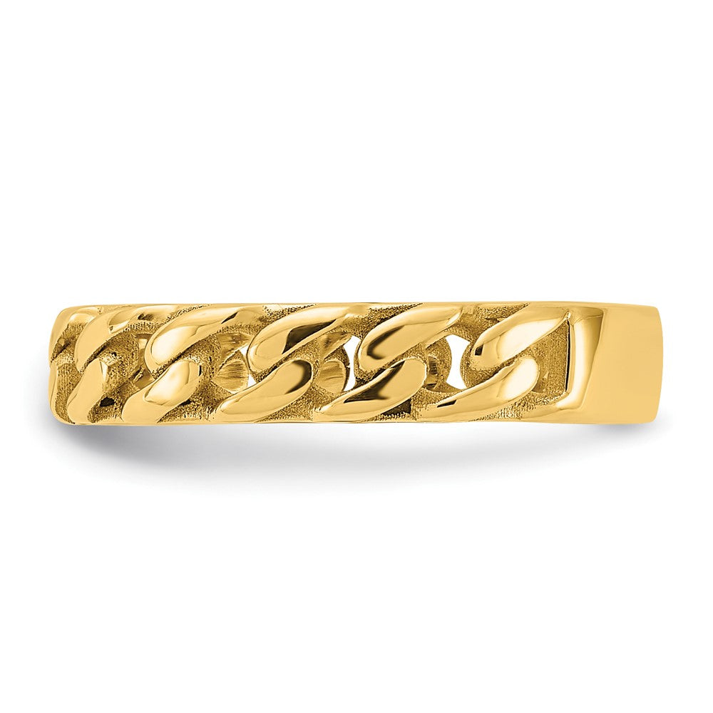 Polished Curb Link Ring - WBC