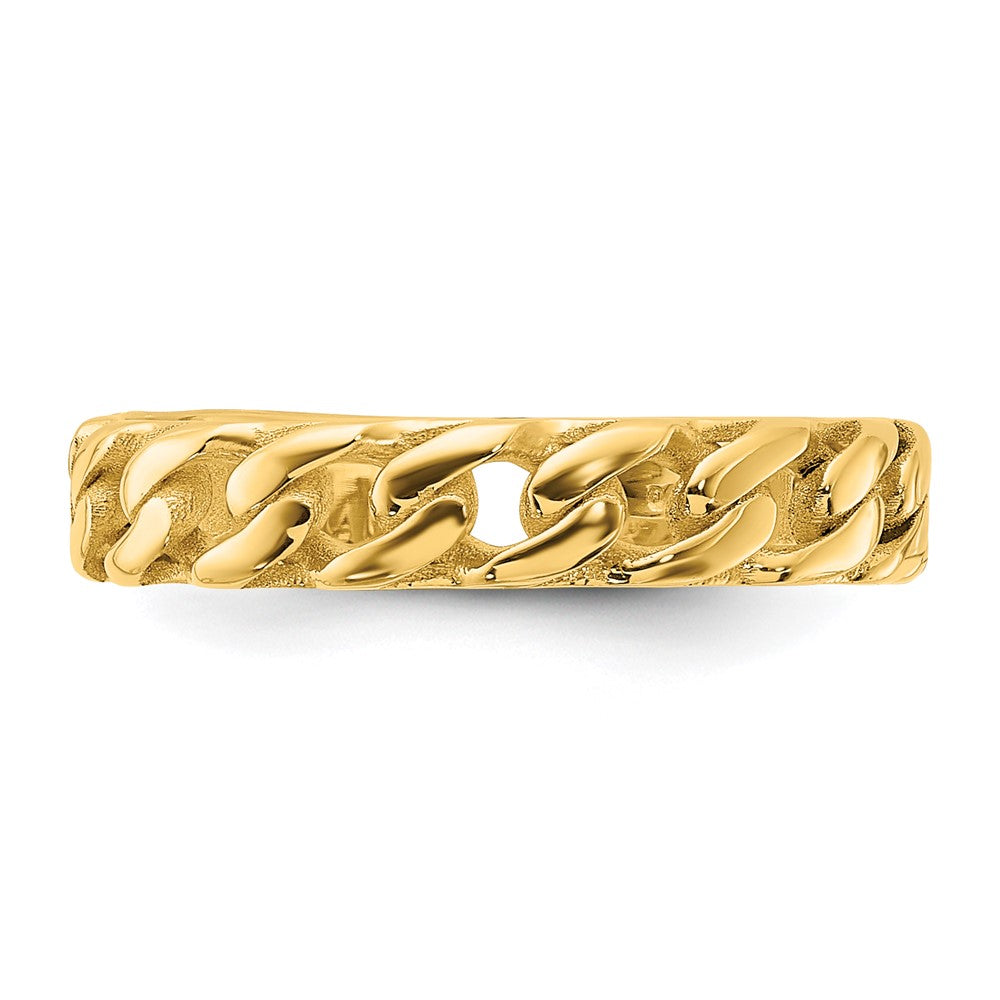 Polished Curb Link Ring - WBC