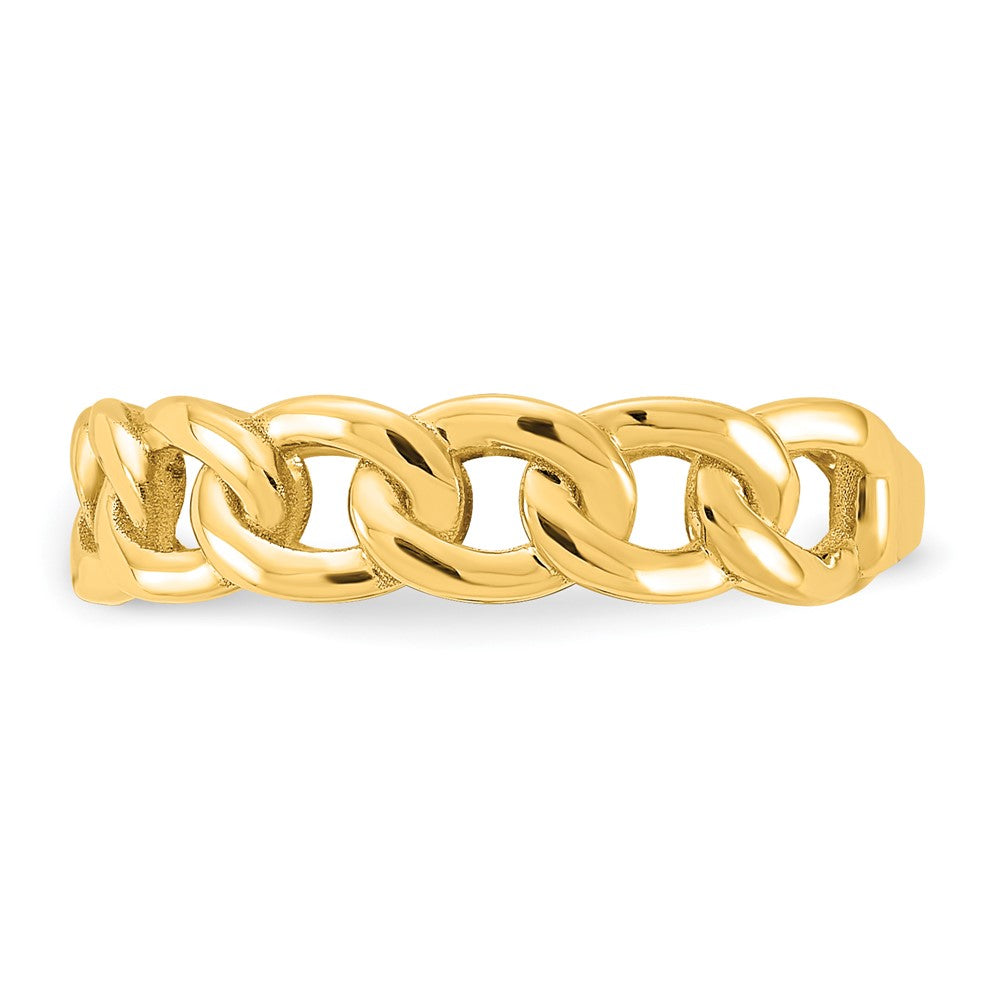 Polished Curb Link Ring - WBC