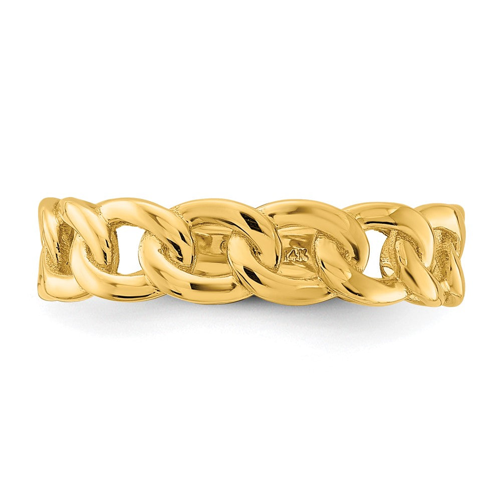 Polished Curb Link Ring - WBC