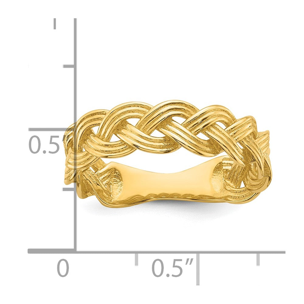 Polished Fancy Braided Ring - WBC