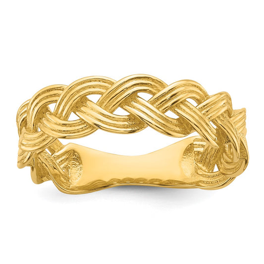 Polished Fancy Braided Ring - WBC