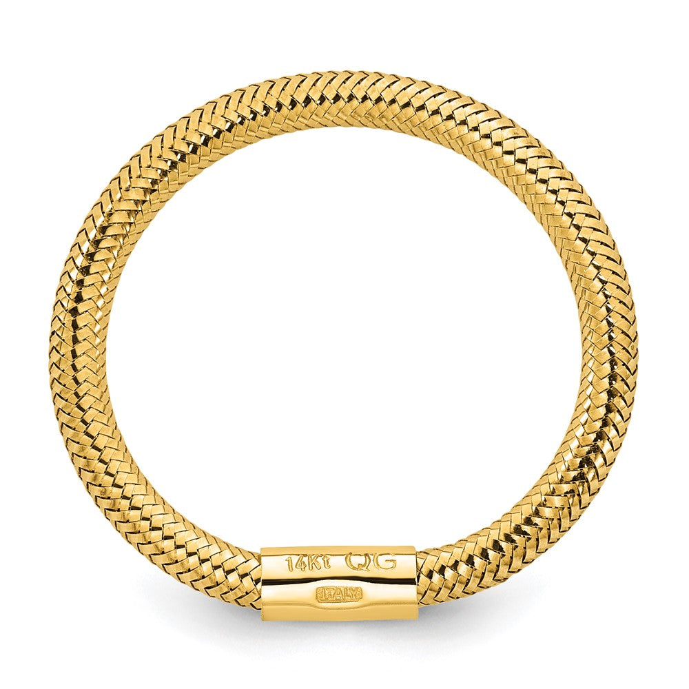 Polished Mesh Stretch Ring - WBC