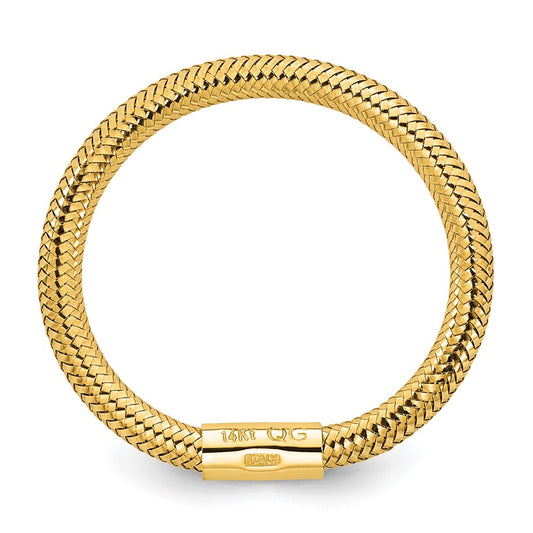 Polished Mesh Stretch Ring - WBC