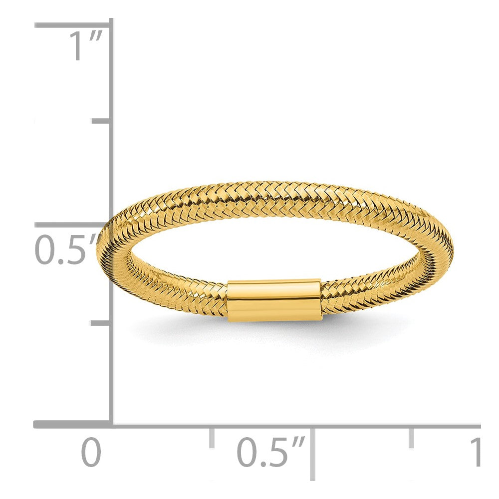 Polished Mesh Stretch Ring - WBC