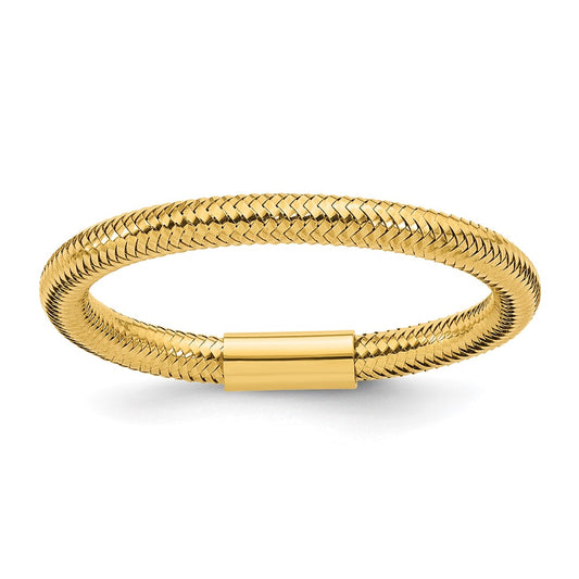 Polished Mesh Stretch Ring - WBC