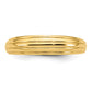Polished Grooved Graduated Ring - WBC