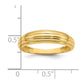 Polished Grooved Graduated Ring - WBC