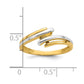 with Rhodium Polished Bypass Ring - WBC