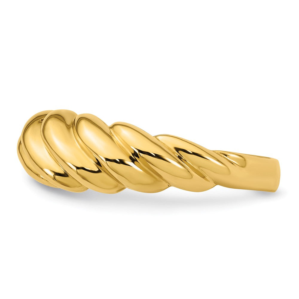 Polished Twisted Domed Ring - WBC