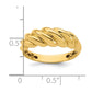 Polished Twisted Domed Ring - WBC