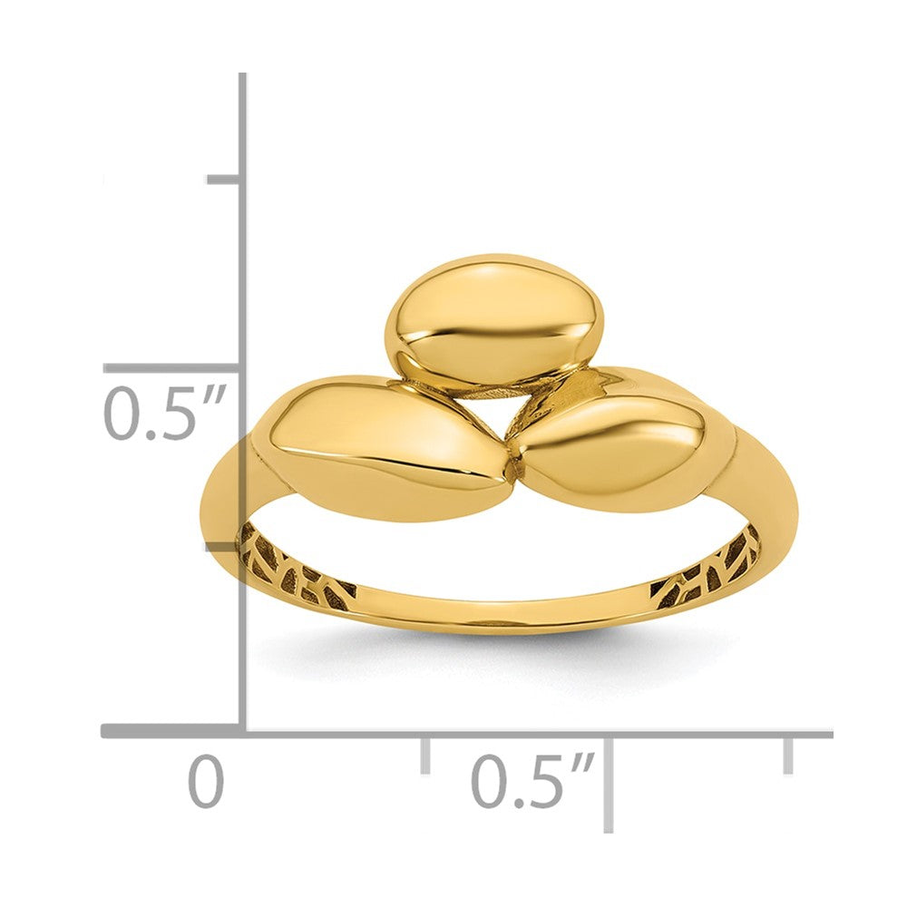Polished Trio Domed Ring - WBC