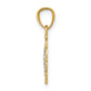 and Rhodium Scalloped Frame Cherub Round Pendant - WBC
