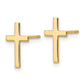 Polished Cross Post Earrings - WBC