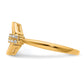Polished 1/10 carat Diamond Octagon Fashion Ring - WBC