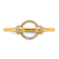 Polished 1/15 carat Diamond Open Circle Fashion Ring - WBC