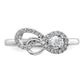 Polished 1/4 carat Diamond Infinity Ring - WBC