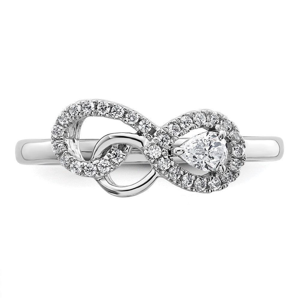 Polished 1/4 carat Diamond Infinity Ring - WBC