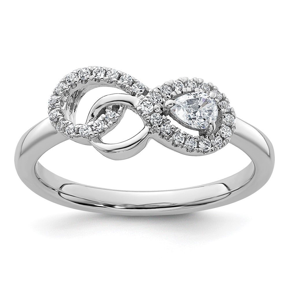 Polished 1/4 carat Diamond Infinity Ring - WBC