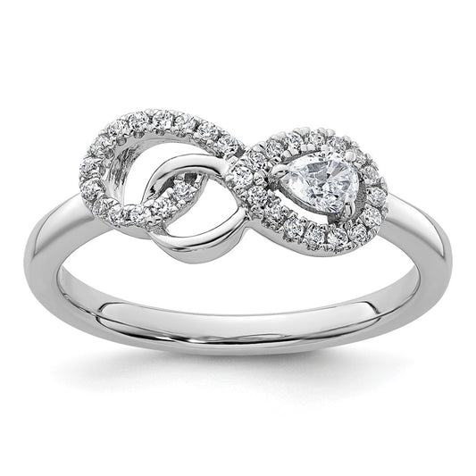 Polished 1/4 carat Diamond Infinity Ring - WBC