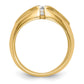 IB Goodman (Holds 3/4 carat () Round Center) 1/2 carat Diamond Mens Semi-Mount Ring - WBC