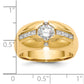 IB Goodman (Holds 3/4 carat () Round Center) 1/2 carat Diamond Mens Semi-Mount Ring - WBC