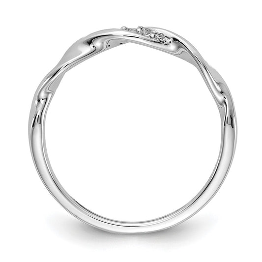 1/20 carat Diamond Fancy Twist Ring - WBC