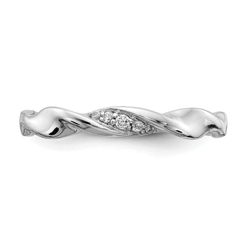 1/20 carat Diamond Fancy Twist Ring - WBC