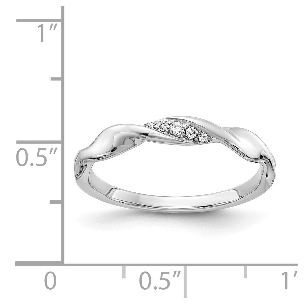 1/20 carat Diamond Fancy Twist Ring - WBC
