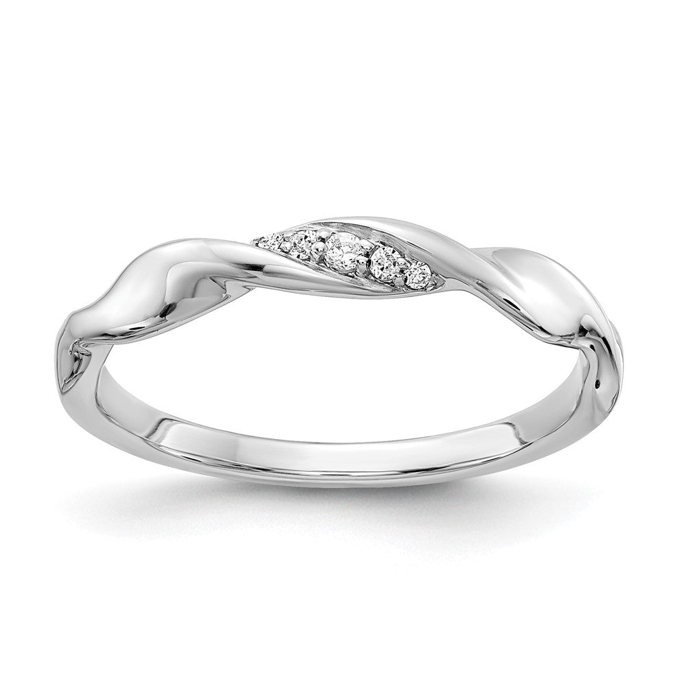 1/20 carat Diamond Fancy Twist Ring - WBC